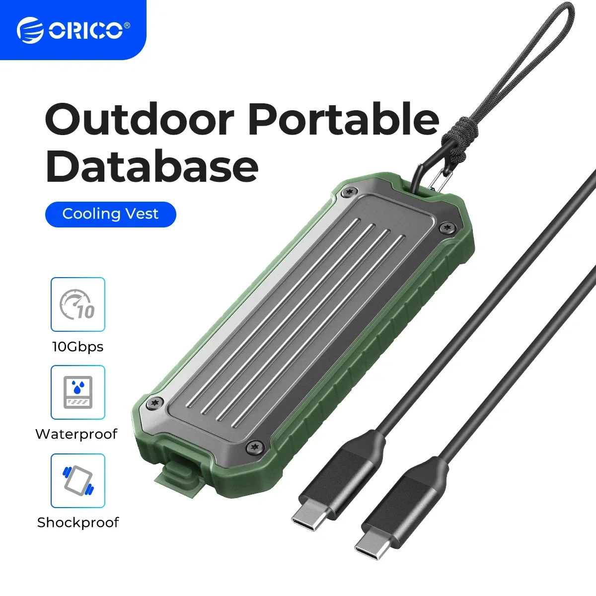 ORICO ޴ M.2 NVMe SATA SSD ̽ ƿ ձ    Ŭ 10Gbps, ߿  ߵ 濭 